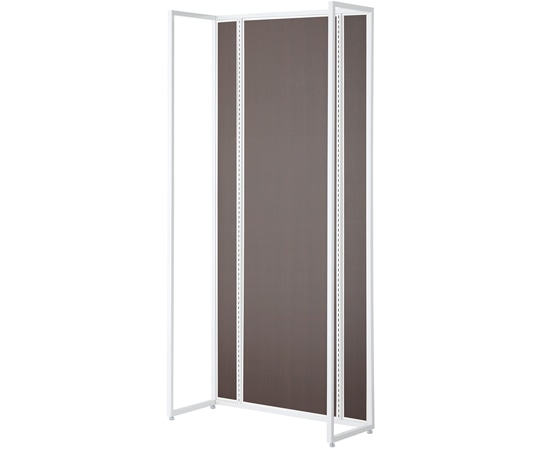 アズワン UR壁面タイプ W90×H210cm 【本体 】【ホワイト枠×ダークブラウンパネル】 61-14-5-4 1セット（ご注文単位1セット）【直送品】