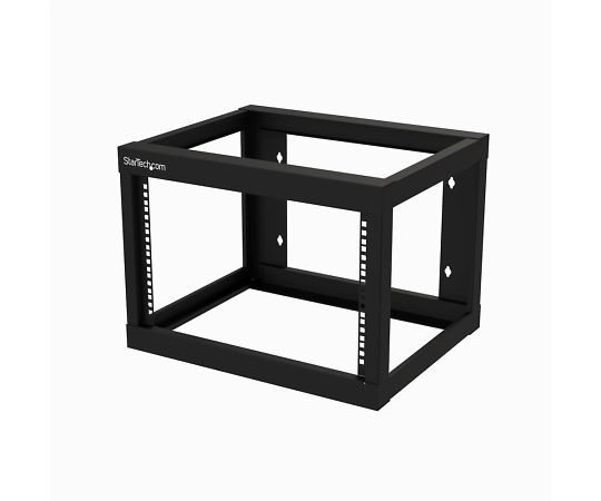 StarTech.com 19インチ サーバーラック/6U/2ポスト/壁掛けタイプ/取付奥行46cm/オープンフレームラック RK619WALLO 1個(ご注文単位1個)【直送品】