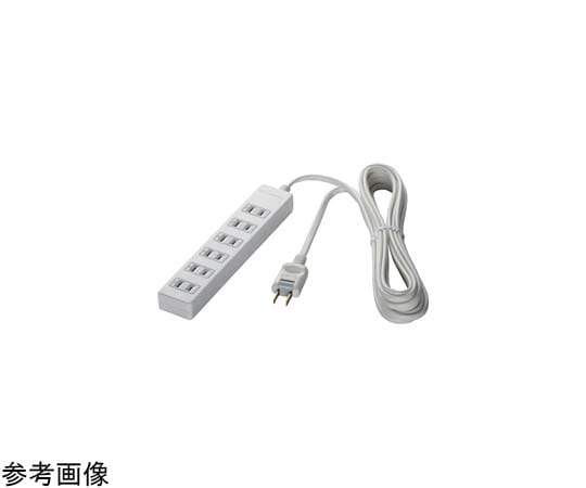 BUFFALO 2ピン式電源タップ 6個口タイプ 雷サージ防止付 2m ホワイト BSTAPSG2620WH 1台(ご注文単位1台)【直送品】