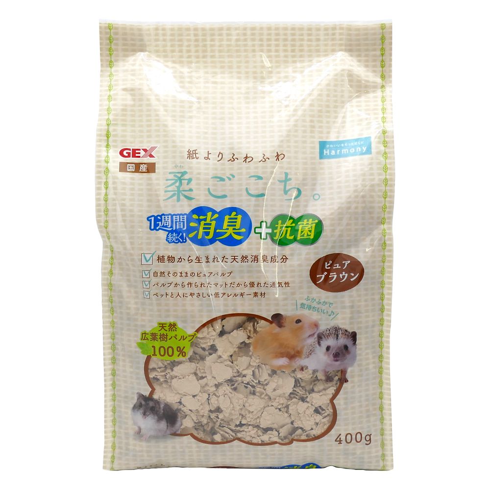 ジェックス 柔ごこちピュアブラウン 400g  1袋（ご注文単位1袋）【直送品】