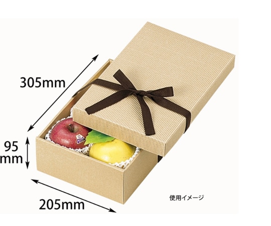 ヤマニパッケージ 贈答箱 ナチュラルBOX12号 ヒモ付 100枚 16-16 1ケース(ご注文単位1ケース)【直送品】