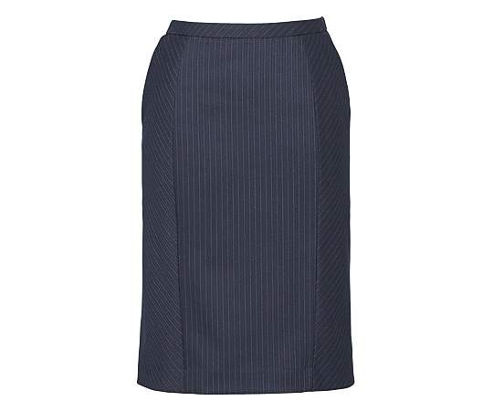 カーシーカシマ ENJOY セミタイトスカート 美スラッとSuits TREVIRA STRIPE ネイビー 19号 EAS476 1枚（ご注文単位1枚）【直送品】