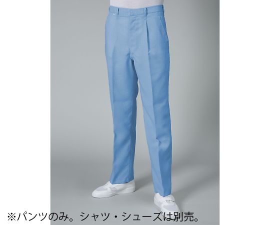 東洋リントフリー ESD対策パンツ(男性用) 青 5L JG3502-02 5L 1本 (ご注文単位1本)【直送品】