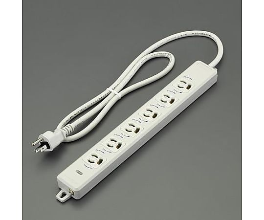 エスコ AC125V/15Ax 3m タップ(6口・接地抜け止・MG付) EA815GL-307 1個(ご注文単位1個)【直送品】
