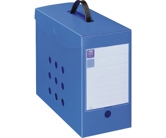 ライオン事務器 ボックスファイル<noile> ブルー BF-42N 1冊(ご注文単位1冊)【直送品】