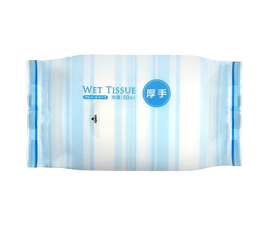 伊藤忠リーテイルリンク 除菌アルコールウェットティッシュ 50枚 BOX 厚手 1ケース(24個入) DPN-005 1ケース（ご注文単位1ケース）【直送品】