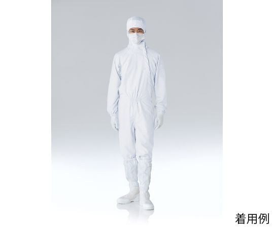 東洋リントフリー 着用快適 フード一体型ツナギ服 白 FX122C-01 S 1枚 (ご注文単位1枚)【直送品】
