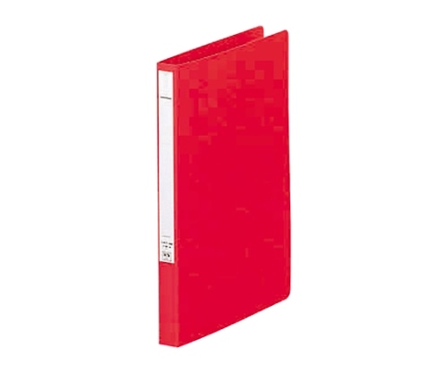 LIHITLAB パンチレスファイル<HEAVY DUTY> 1赤 F-367 F367-1 1冊(ご注文単位1冊)【直送品】