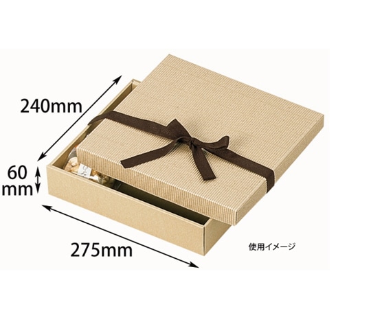 ヤマニパッケージ 贈答箱 ナチュラルBOX10号 ヒモ付 100枚 16-15 1ケース(ご注文単位1ケース)【直送品】