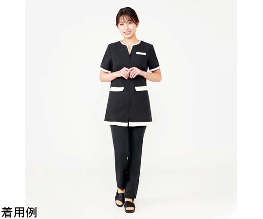CML Veriella チュニックN ブラック×クリーム(LL) T100538 1着（ご注文単位1着）【直送品】