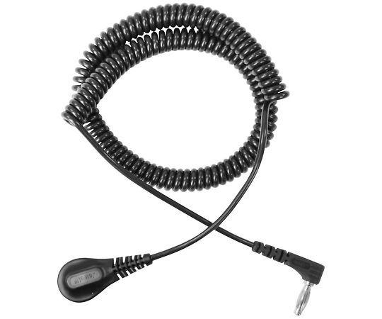 DESCO コイルコード マグネット嵌合 黒 3.6M L型端子 09207 1本 (ご注文単位1本)【直送品】