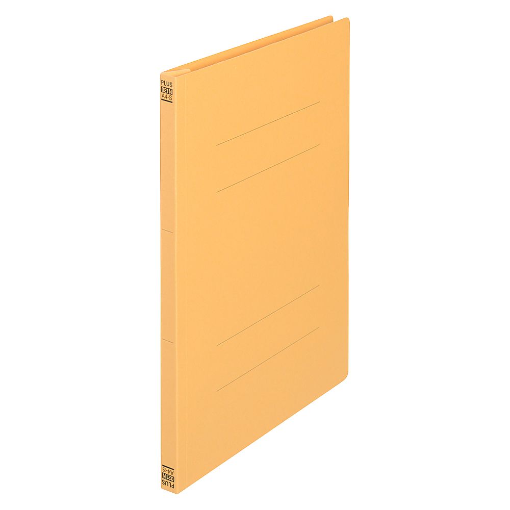 プラス フラットファイル A4S イエロー 3冊 No.023NP 1パック(ご注文単位1パック)【直送品】