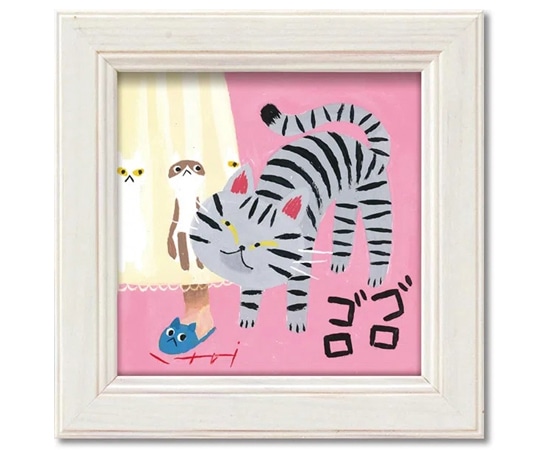 ユーパワー 糸井忠晴 ミニアート「ゴロゴロ」 IT-00642 1個(ご注文単位1個)【直送品】