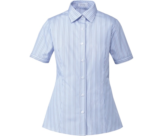 カーシーカシマ ENJOY シャツブラウス SMART STRIPE ブルー 9号 ESB599 1枚（ご注文単位1枚）【直送品】