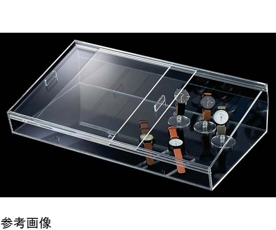 アズワン 引き戸式アクリルショーケース W59.8cm 61-779-89-2 1個(ご注文単位1個)【直送品】