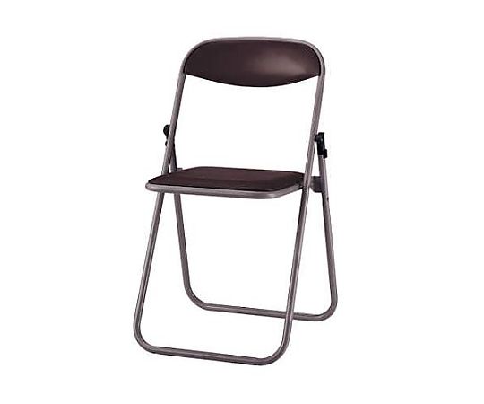 ライオン事務器 455x437x740mm 折り畳み椅子(塗装脚/ダークブ EA956XA-157 1個（ご注文単位1個）【直送品】