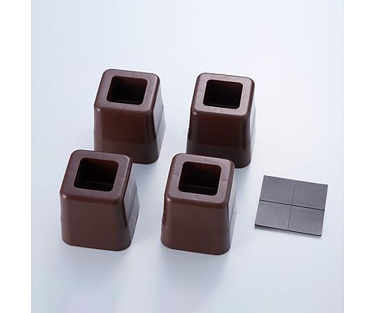 アズワン 75x 75x 80mm 角型足キャップ(4個) EA979DG-100 1式(ご注文単位1式)【直送品】