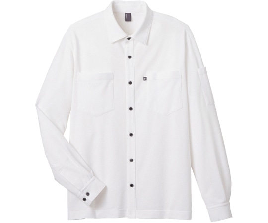 カーシーカシマ CAREAN 長袖ニットシャツ T/C KANOKO SHIRT ホワイト MS CWY173 1枚(ご注文単位1枚)【直送品】