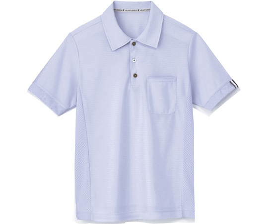 カーシーカシマ HEARTGREEN ポロシャツ SIDE MESH POLO アクアブルー 5L HM2289 1枚（ご注文単位1枚）【直送品】