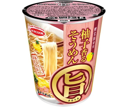 エースコック まる旨 柚子香るそうめん 50g 12食 296537 1ケース※軽(ご注文単位1ケース)【直送品】