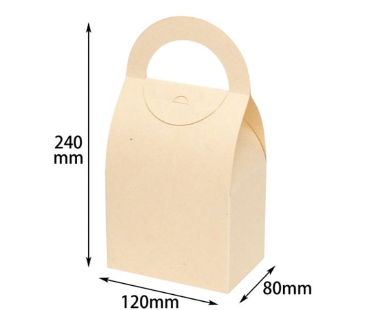 ヤマニパッケージ 贈答箱 ハンディーラウンドBOX L ミルク 200枚 16-322 1ケース(ご注文単位1ケース)【直送品】