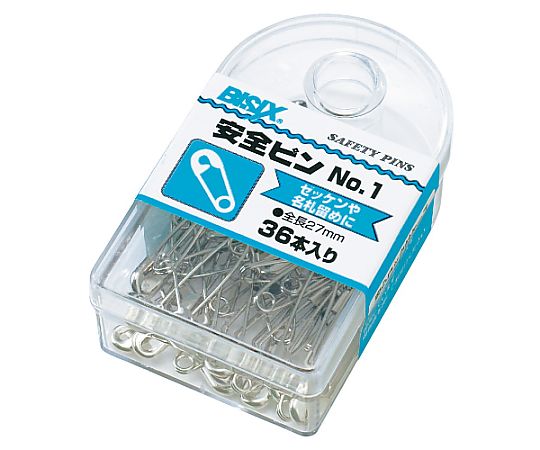 ミツヤ 安全ピン27mm 36本×5箱入 BX1-81-1 1ケース（ご注文単位1ケース）【直送品】