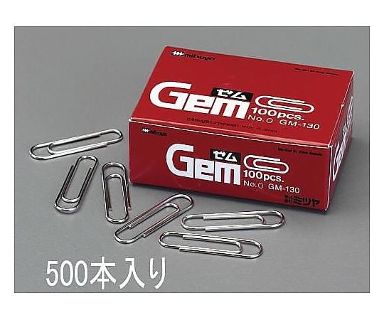 エスコ [ 小 /23mm] ゼムクリップ(500本) EA762FA-31 1箱(ご注文単位1箱)【直送品】
