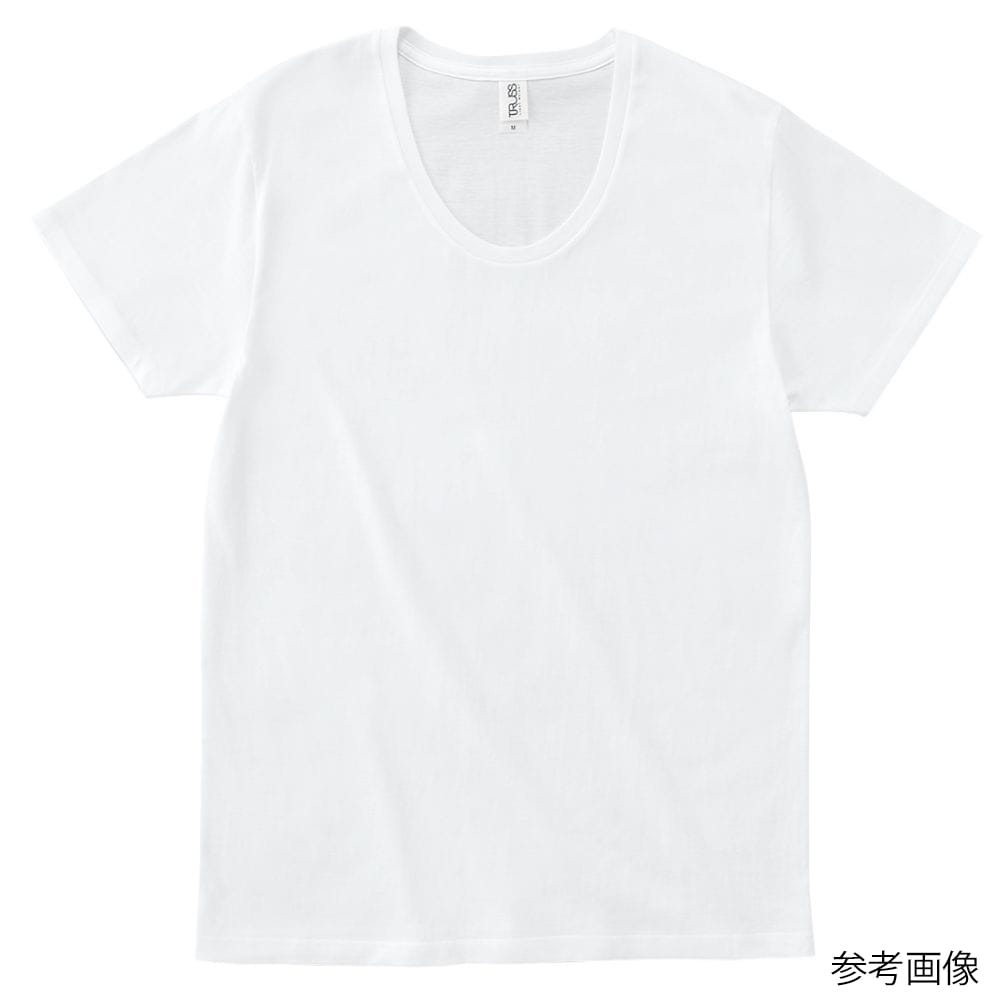 フェリック スリムフィットUネックTシャツ ホワイト L SFU114-WHT-L 1枚（ご注文単位1枚）【直送品】
