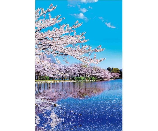 アズワン バックグラウンドシート 湖畔の桜 23-25-2-1 1個(ご注文単位1個)【直送品】
