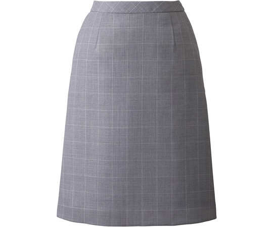 カーシーカシマ ENJOY スカート ICEWOOLWINDOWPANE グレー 17号 ESS741 1枚（ご注文単位1枚）【直送品】
