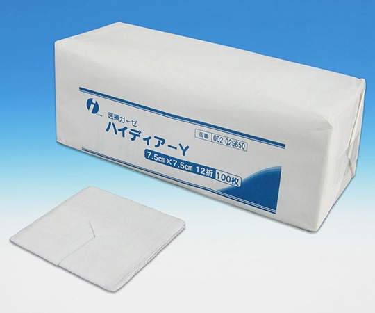 イワツキ ハイディアーY 7.5×7.5cm 12折 100枚 002-025650 1包(ご注文単位1包)【直送品】