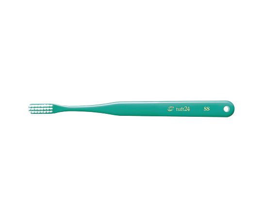 オーラルケア タフト24 SS・キャップなし グリーン 25本入 00010160 1箱(ご注文単位1箱)【直送品】