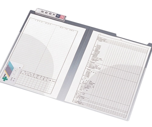 LIHITLAB カルテフォルダー ダブルポケット 1箱（50枚入） HK711 1箱（ご注文単位1箱）【直送品】