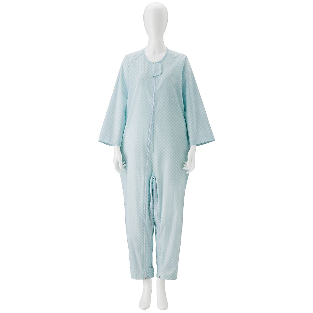 竹虎 竹虎介護ねまき ブルー L 106624 1着(ご注文単位1着)【直送品】
