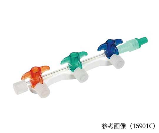 ニプロ ディスコフィックスCマニホールド 板なしタイプ 3連(赤・緑・青) 1箱(50個入) 17519 1箱(ご注文単位1箱)【直送品】