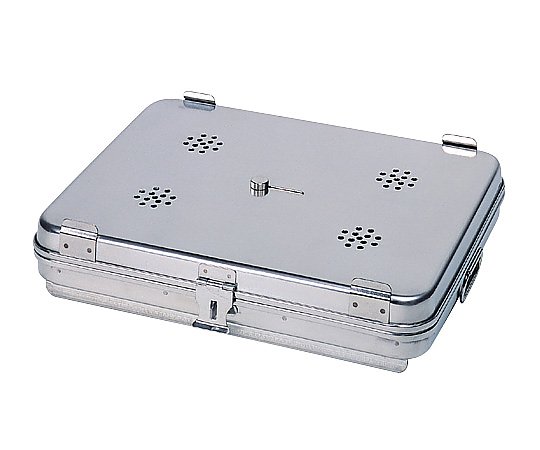 松本製器 卓上オートクレーブ用角カスト フタ・底開閉式 270×210×40mm HL 1個(ご注文単位1個)【直送品】