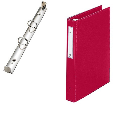 LIHITLAB カルテブック(スタンダード) 2穴タイプ レッド HB436-5 1冊(ご注文単位1冊)【直送品】