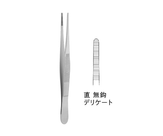 ジェイ・シー・ティ 外科鑷子 デリケート JC01-0203 1個（ご注文単位1個）【直送品】