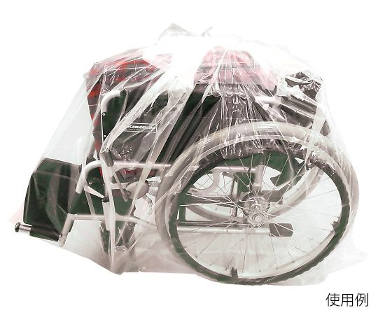 アズワン 車椅子用袋（透明タイプ）1箱（100枚入） KG-KI-130120 1箱（ご注文単位1箱）【直送品】