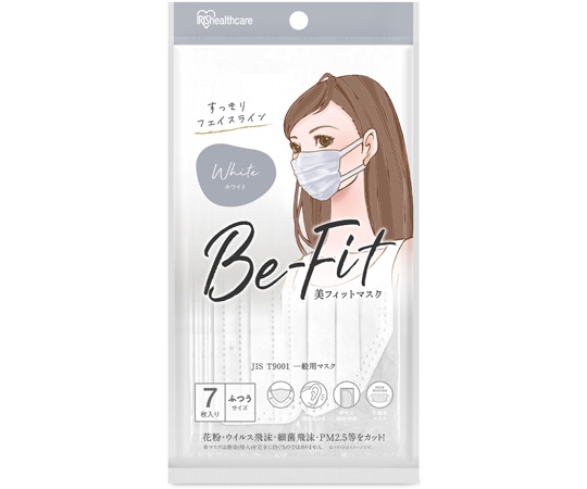 アイリスオーヤマ 美フィットマスク ふつう 7枚入 ホワイト PK-B7MW 1個(ご注文単位1個)【直送品】