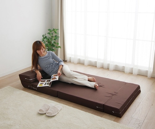 アイリスオーヤマ ソファマットレス ブラウン MSO-S 1枚(ご注文単位1枚)【直送品】