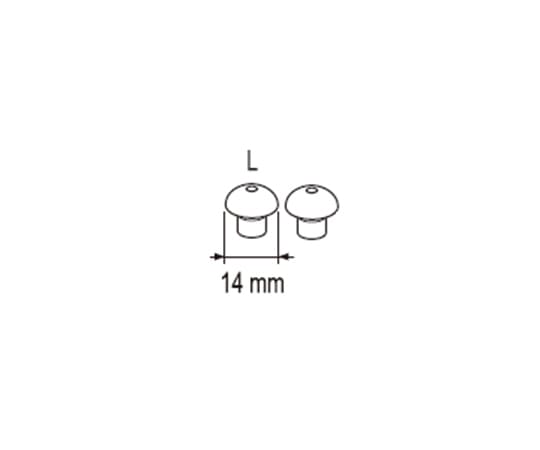 オムロン(ヘルスケア) 耳栓 L 1パック(2個入) AK-EACP-L 1パック(ご注文単位1パック)【直送品】