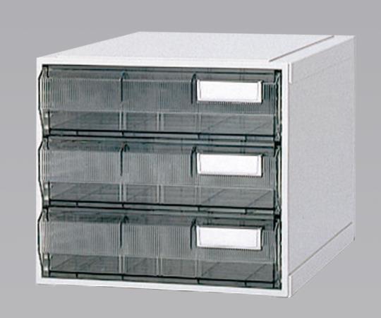 サカセ カセッター A3タイプ(引出3段)クリアー HA3-003 1個(ご注文単位1個)【直送品】