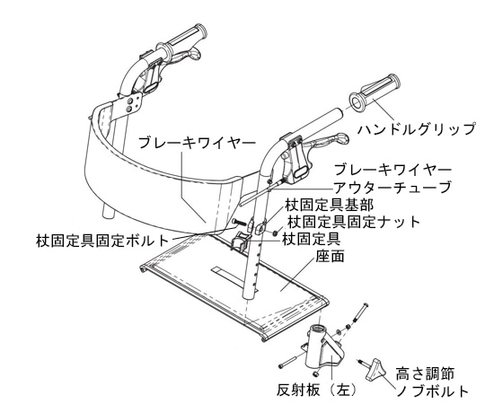 アロン化成 (トライリンク用)高さ調節ノブボルト 592-154 1個(ご注文単位1個)【直送品】