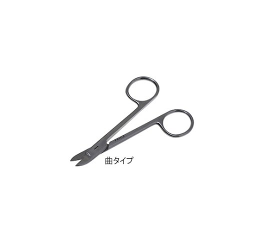 日本フリッツメディコ 金冠剪刀 10cm 曲 B035-0490 1個（ご注文単位1個）【直送品】