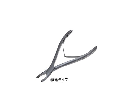 日本フリッツメディコ 丸のみ鉗子 極細 15cm 弱弯 1.5mm P267-2226S 1個(ご注文単位1個)【直送品】