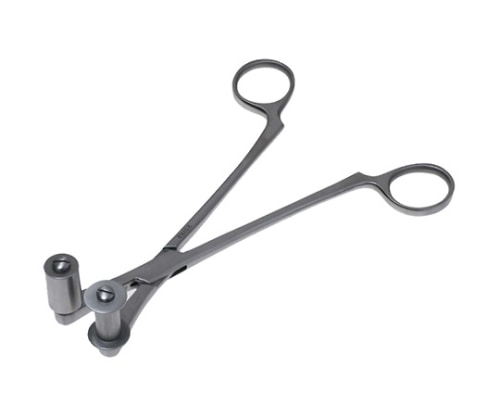日本フリッツメディコ ローラー鉗子 18cm Z181-802T 1個(ご注文単位1個)【直送品】