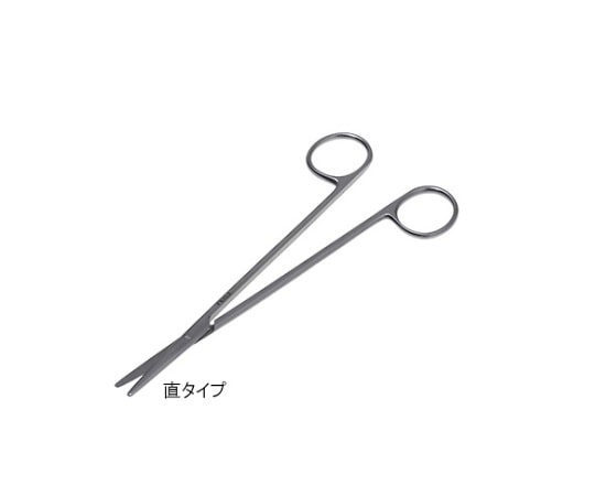日本フリッツメディコ メッツェンバーム剪刀 18cm 直 B026-0373 1個(ご注文単位1個)【直送品】