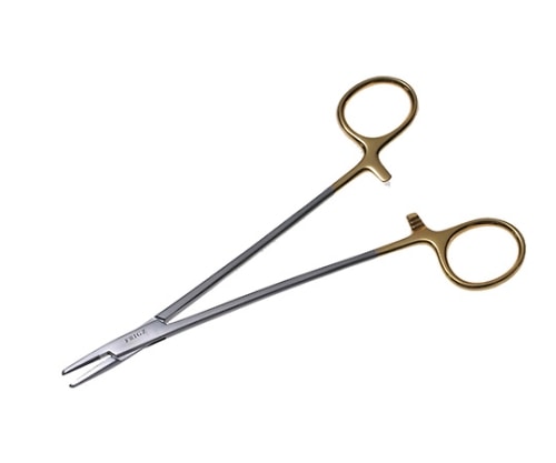 日本フリッツメディコ T/Cメーヨ・ヘガール持針器 30cm 0.5チップ付 C007-030X 1個(ご注文単位1個)【直送品】