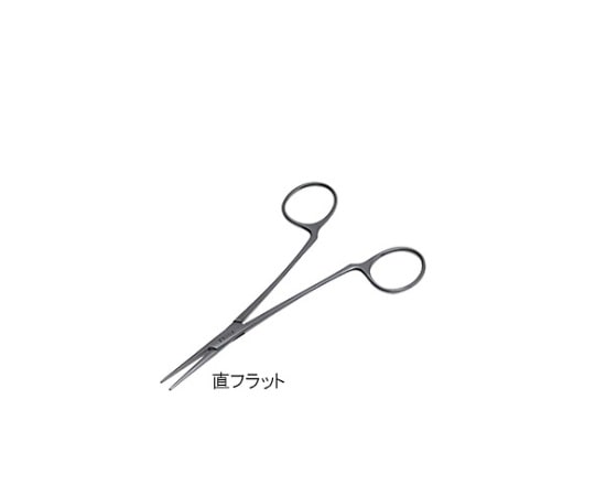 日本フリッツメディコ 毛抜き鉗子 12.5cm 直フラット F052-0784F 1個(ご注文単位1個)【直送品】